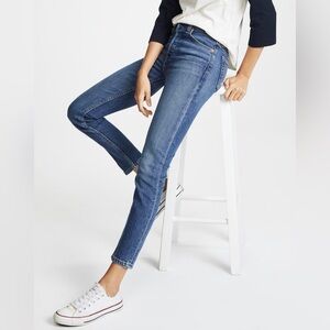 Re/Done Originals High Rise Ankle Crop Stretch Jeans Size 30